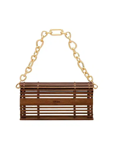 Cult Gaia Women's Sylva Wooden Shoulder Bag | Thumbnail 1