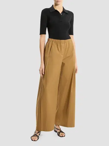 Theory Women's Cotton Chino Parachute Pants - Bronze - Size XL | Thumbnail 2