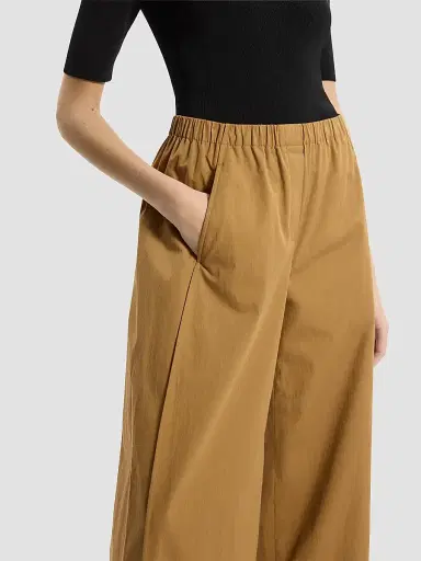 Theory Women's Cotton Chino Parachute Pants - Bronze - Size XL | Thumbnail 5