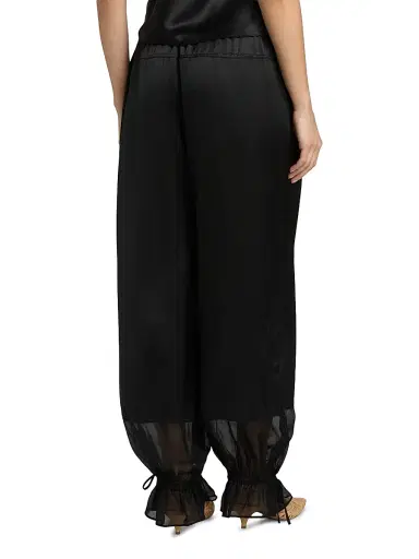 Ulla Johnson Women's Camile Silk Cinched Pants | Thumbnail 5 Ulla Johnson Women's Camile Silk Cinched Pants | Thumbnail 5
