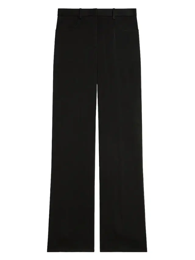 Theory Women's Satin Straight-Leg Pants - Black