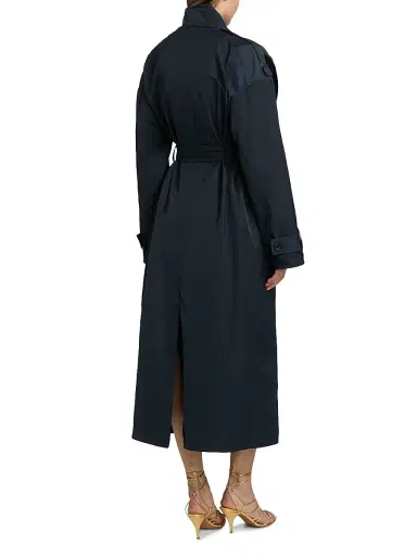 Ulla Johnson Women's Marcelle Trench Coat - Midnight - Size Large | Thumbnail 5
