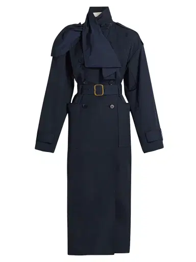 Ulla Johnson Women's Marcelle Trench Coat - Midnight - Size Large | Thumbnail 1