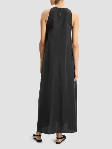 Theory Women's Scoopneck Cotton-Blend A-Line Maxi Dress - Black | Thumbnail 3 Theory Women's Scoopneck Cotton-Blend A-Line Maxi Dress - Black | Thumbnail 3