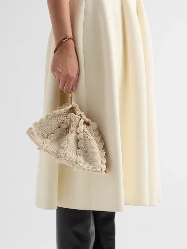 Ulla Johnson Women's Adria Small Crochet Crossbody Bag | Thumbnail 4 Ulla Johnson Women's Adria Small Crochet Crossbody Bag | Thumbnail 4
