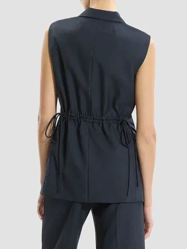 Theory Women's Twill Notch Lapel Vest | Thumbnail 3