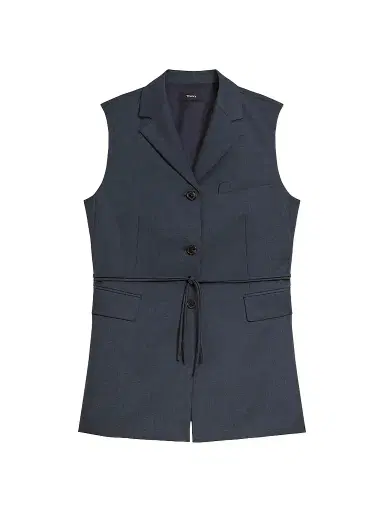 Theory Women's Twill Notch Lapel Vest | Thumbnail 1
