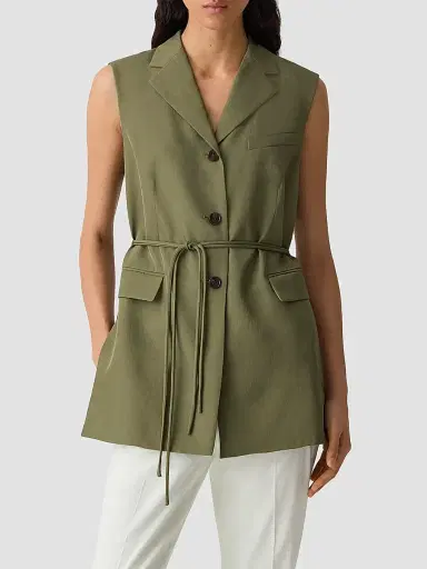 Theory Women's Cinched-Waist Vest | Thumbnail 4