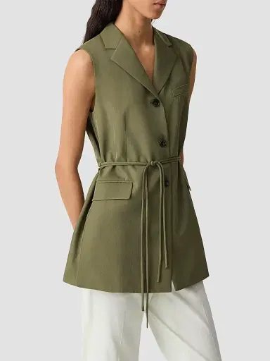 Theory Women's Cinched-Waist Vest | Thumbnail 5