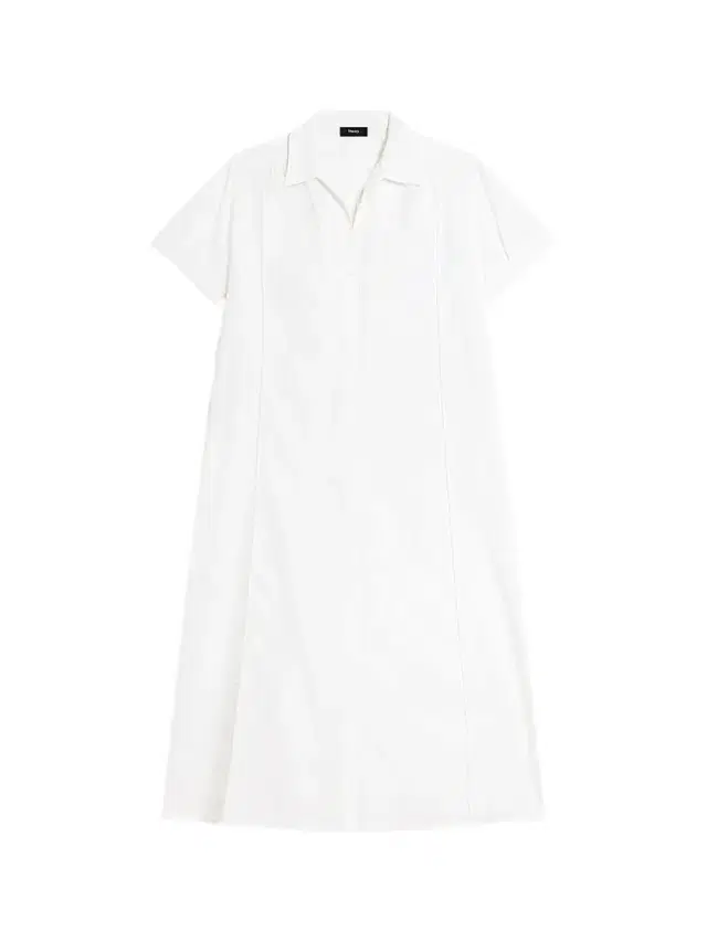 Theory Women's Cotton-Blend Shift Maxi Dress - White