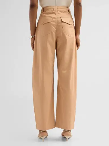 Ulla Johnson Women's Laure Barrel-Leg Trousers - Fawn - Size 12 | Thumbnail 3 Ulla Johnson Women's Laure Barrel-Leg Trousers - Fawn - Size 12 | Thumbnail 3
