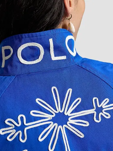 Polo Ralph Lauren Women's Embroidered Cotton Twill Jacket - Heritage Blue | Thumbnail 6 Polo Ralph Lauren Women's Embroidered Cotton Twill Jacket - Heritage Blue | Thumbnail 6