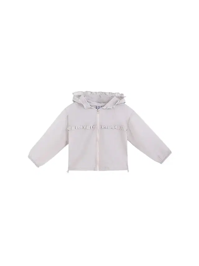 Mimi Tutu Little Girl' s & Girl's Jacket with Ruffle Hood - Off White