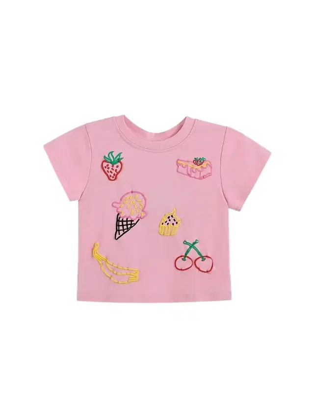 Mimi Tutu Little Girl's & Girl's Fruit Motif T-Shirt - Pink