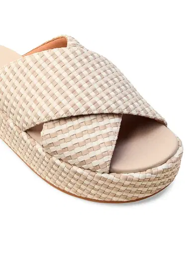 Naghedi Women's Laguna Striped Geo Platform Sandals - Mykonos | Thumbnail 3