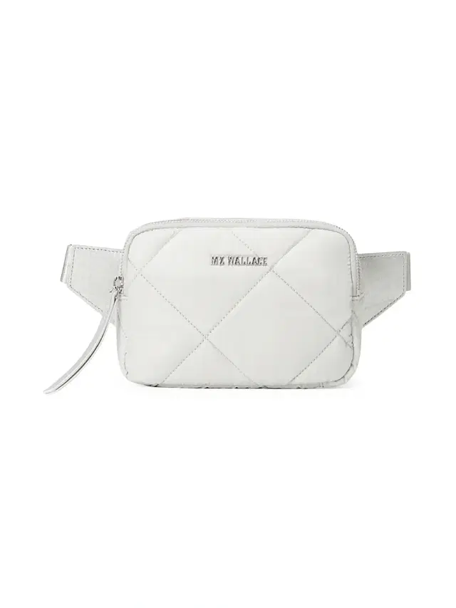 MZ Wallace Women's Madison Quilted Belt Bag - Frost