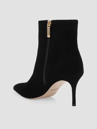 L'Agence Women's Houston 75MM Suede Stiletto Booties | Thumbnail 3 L'Agence Women's Houston 75MM Suede Stiletto Booties | Thumbnail 3