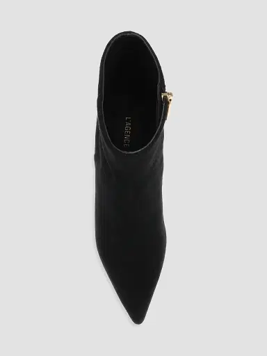 L'Agence Women's Houston 75MM Suede Stiletto Booties | Thumbnail 4 L'Agence Women's Houston 75MM Suede Stiletto Booties | Thumbnail 4