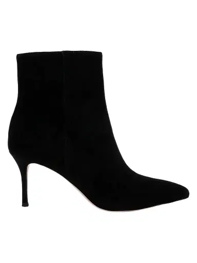 L'Agence Women's Houston 75MM Suede Stiletto Booties | Thumbnail 1 L'Agence Women's Houston 75MM Suede Stiletto Booties | Thumbnail 1