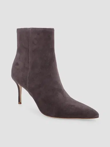 L'Agence Women's Houston 75MM Suede Stiletto Booties | Thumbnail 2 L'Agence Women's Houston 75MM Suede Stiletto Booties | Thumbnail 2