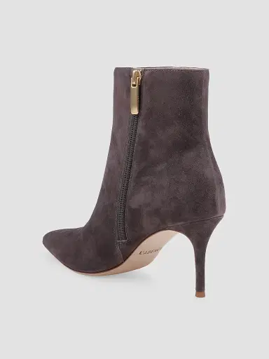 L'Agence Women's Houston 75MM Suede Stiletto Booties | Thumbnail 3 L'Agence Women's Houston 75MM Suede Stiletto Booties | Thumbnail 3
