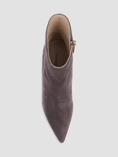 L'Agence Women's Houston 75MM Suede Stiletto Booties | Thumbnail 4 L'Agence Women's Houston 75MM Suede Stiletto Booties | Thumbnail 4