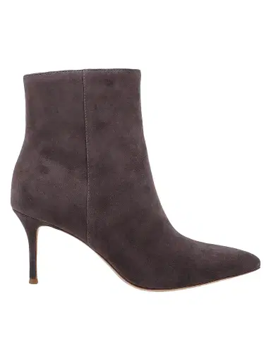 L'Agence Women's Houston 75MM Suede Stiletto Booties | Thumbnail 1 L'Agence Women's Houston 75MM Suede Stiletto Booties | Thumbnail 1