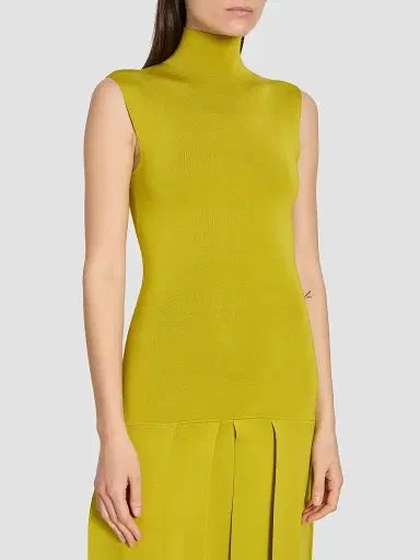 Alaïa Women's Textured Pleats Drop Maxi Dress | Thumbnail 5 Alaïa Women's Textured Pleats Drop Maxi Dress | Thumbnail 5
