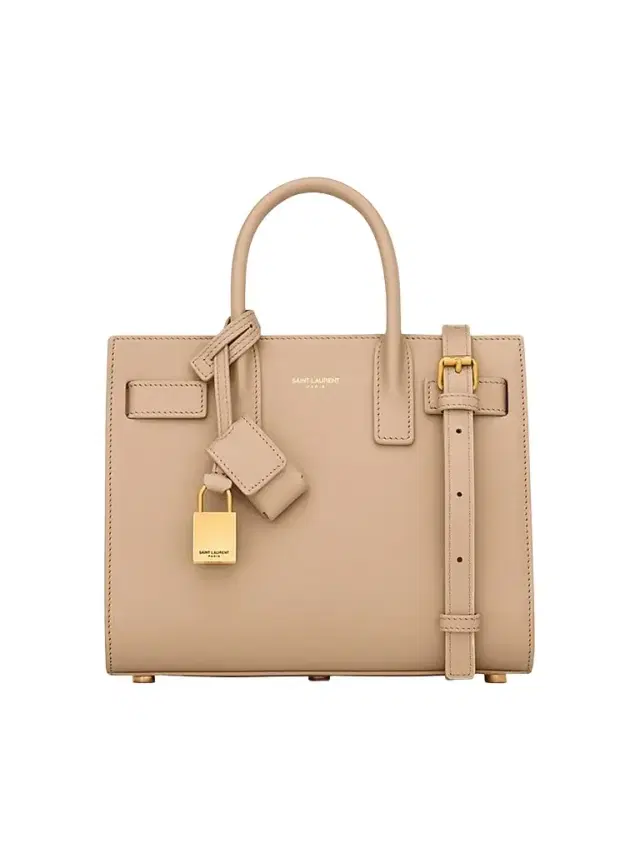 Saint Laurent Women's Nano Sac De Jour Leather Satchel - Clear Beige