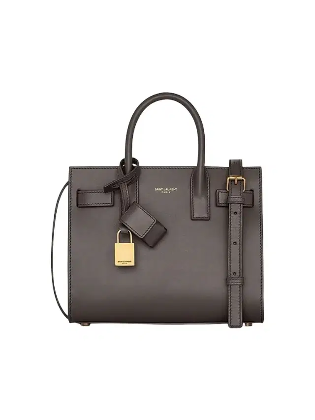 Saint Laurent Women's Nano Sac De Jour Leather Satchel - Urban Grey
