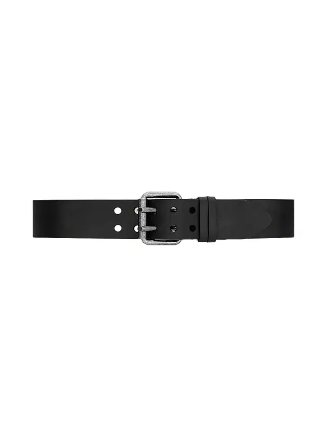 Saint Laurent Men's Motorcycle Belt in Leather - Black
