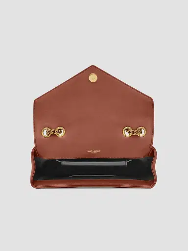 Saint Laurent Women's Loulou Shoulder Bag in Lambskin Leather - Hortensia | Thumbnail 5