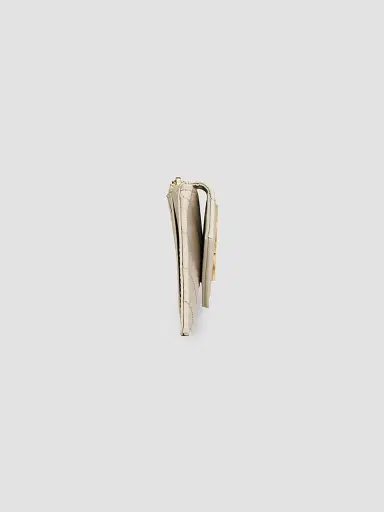 Saint Laurent Women's Cassandre Matelassé Fragments Flap Card Case in Grain de Poudre Embossed Leather | Thumbnail 2 Saint Laurent Women's Cassandre Matelassé Fragments Flap Card Case in Grain de Poudre Embossed Leather | Thumbnail 2