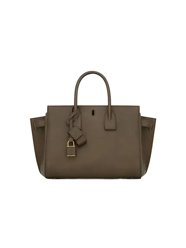 Saint Laurent Women's Sac De Jour Tote Bag in Leather - Light Musk