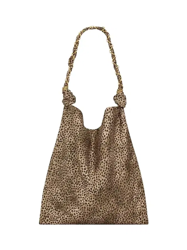 Saint Laurent Women's Amalia Shoulder Bag in Satin - Black And Brown