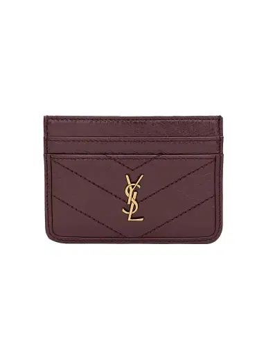 Saint Laurent Women's Niki Card Case in Vintage Leather | Thumbnail 1 Saint Laurent Women's Niki Card Case in Vintage Leather | Thumbnail 1