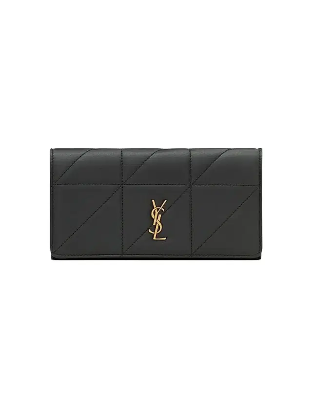 Saint Laurent Women's Jamie  Flap Wallet - Black