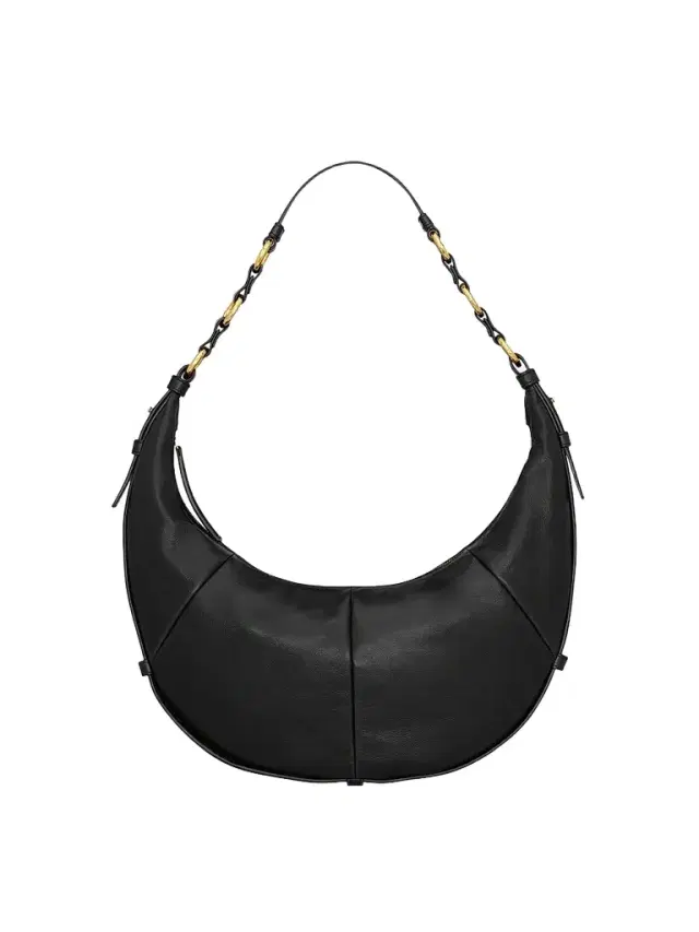 Saint Laurent Women's Saharienne Hobo Bag in Lambskin Leather - Black