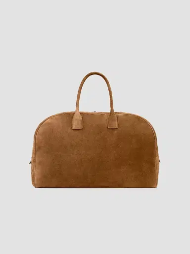 Saint Laurent Men's Large Bowling Duffle Bag in Suede | Thumbnail 2
