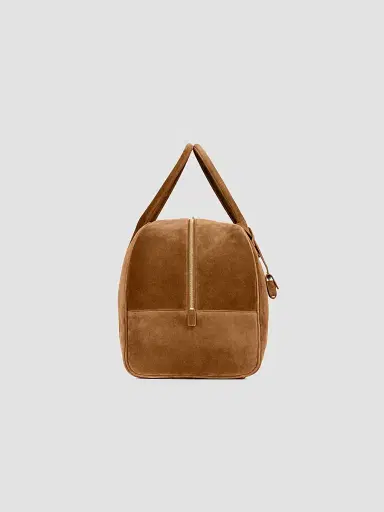 Saint Laurent Men's Large Bowling Duffle Bag in Suede | Thumbnail 3