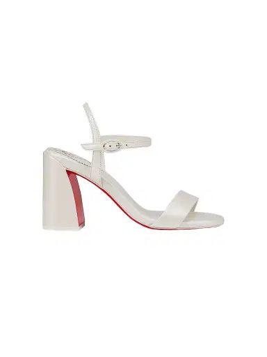 Christian Louboutin Women's Jane 85MM Sandals - Bianco - Size 12 | Thumbnail 1