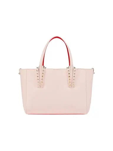 Christian Louboutin Women's Cabata Mini Leather Tote Bag - Poupe | Thumbnail 1 Christian Louboutin Women's Cabata Mini Leather Tote Bag - Poupe | Thumbnail 1