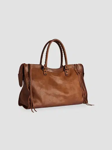 Balenciaga Men's Le City Large Tote Bag - Caramel | Thumbnail 3