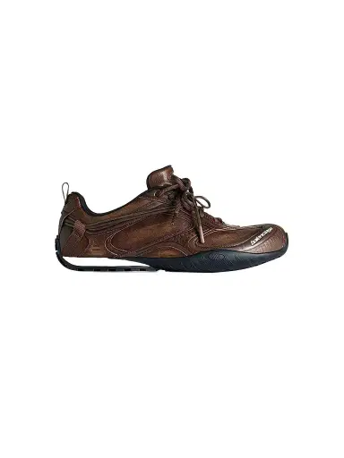 Balenciaga Men's Radar Leather Sneakers - Brown Black - Size 6 | Thumbnail 1 Balenciaga Men's Radar Leather Sneakers - Brown Black - Size 6 | Thumbnail 1