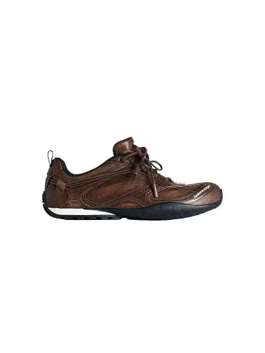 Balenciaga Women's Radar Leather Sneakers - Brown Black - Size 12 | Thumbnail 1 Balenciaga Women's Radar Leather Sneakers - Brown Black - Size 12 | Thumbnail 1