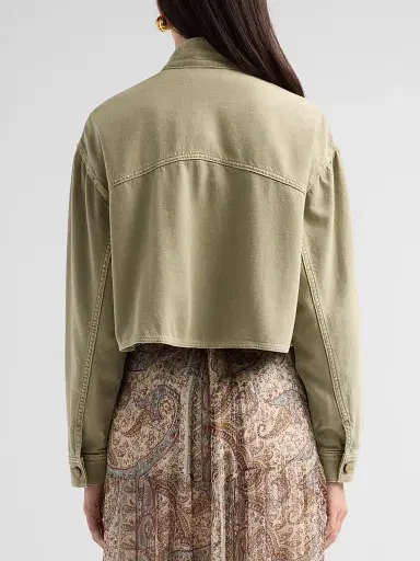 Ba&sh Women's Rallo Cotton Crop Jacket | Thumbnail 3 Ba&sh Women's Rallo Cotton Crop Jacket | Thumbnail 3