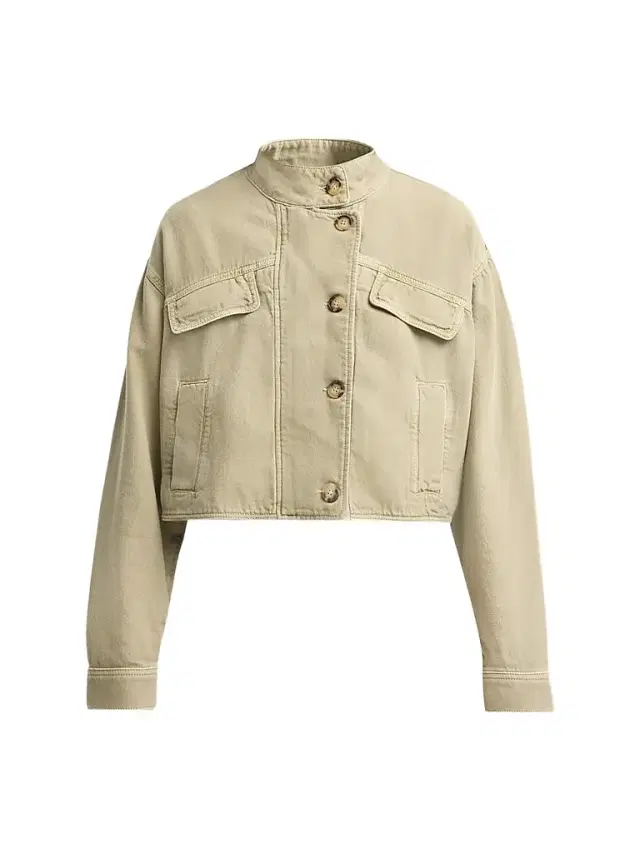 ba & sh Women's Rallo Cotton Crop Jacket - Amande