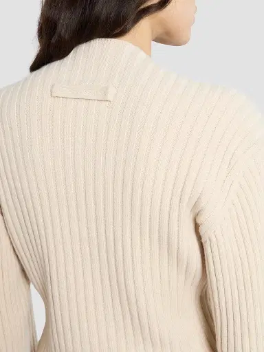 Victoria Beckham Women's Rib-Knit Wool-Cashmere Sweater | Thumbnail 5 Victoria Beckham Women's Rib-Knit Wool-Cashmere Sweater | Thumbnail 5