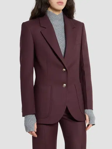 Victoria Beckham Women's Katherine Wool Blazer | Thumbnail 4 Victoria Beckham Women's Katherine Wool Blazer | Thumbnail 4