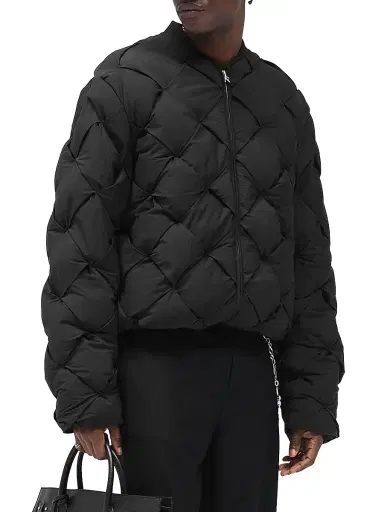 Represent Men's Legacy Pillow Quilted Oversized Puffer Jacket - Jet Black | Thumbnail 3